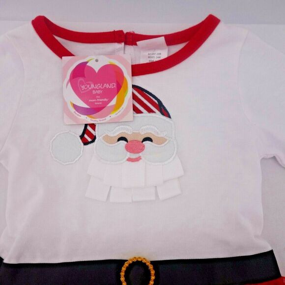 NEW Youngland Baby Santa Claus Christmas Holiday Dress Size 24 Months - Picture 2 of 6